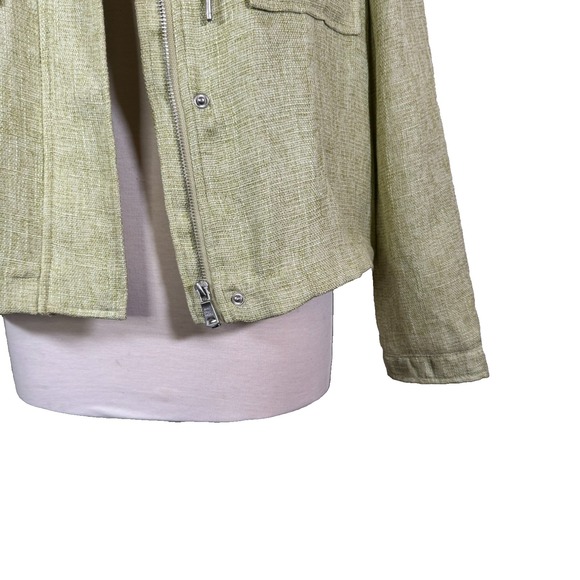 Avec‎ Les Filles Green Zip Up Hooded Jacket Size L - Picture 6 of 7